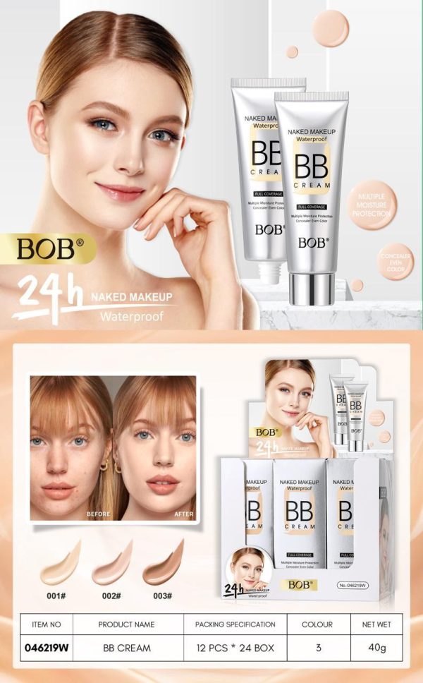 Bob Naked Makeup Waterproof Full Coverage Bb Cream